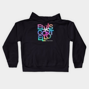 Elvis Costello // Vintage Watercolor Kids Hoodie